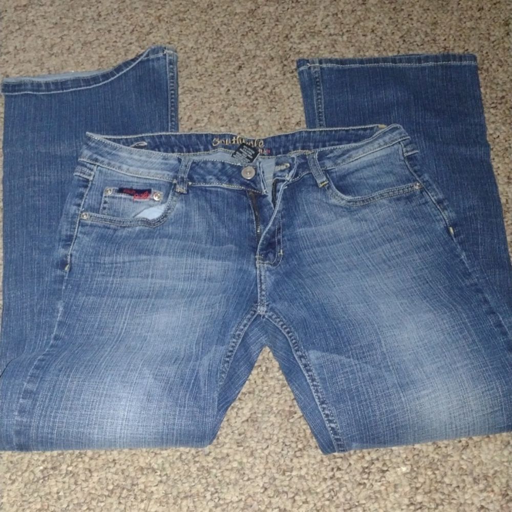 Women's size 11 Southpole bootcut jeans-x100